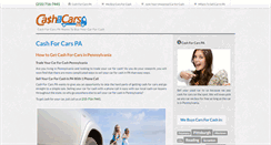 Desktop Screenshot of cashforcarspa.com