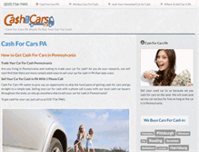 Tablet Screenshot of cashforcarspa.com